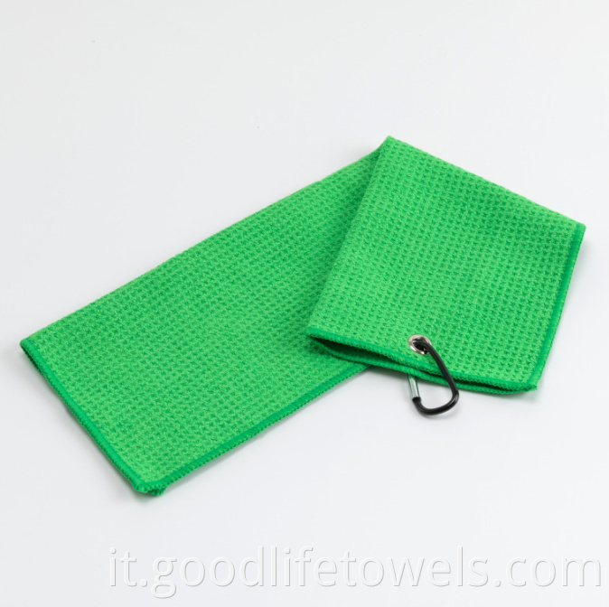 Portable Polyester Tri Fold Golf Towel